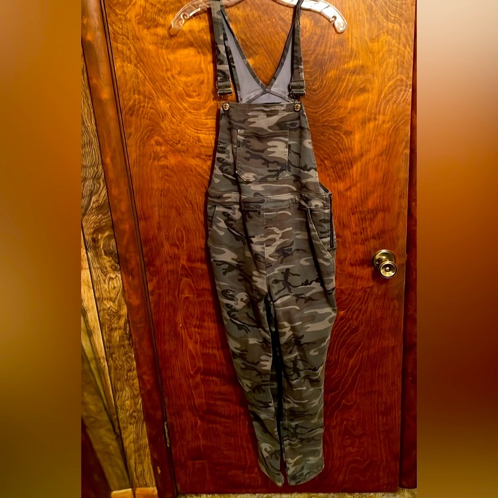 Camo Overalls **Miss Me** jersey material. Like new!